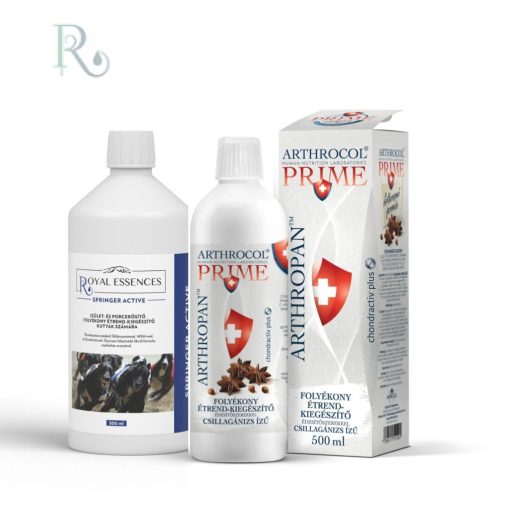 Arthropan (humán) ánizs  + Springer Actíve 500 (kutya) “Tartsunk lépést…”
