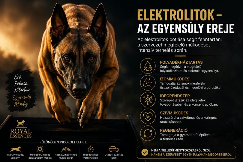 Miért fontos az elektrolit-egyensúly egy sportkutya szervezetében?
